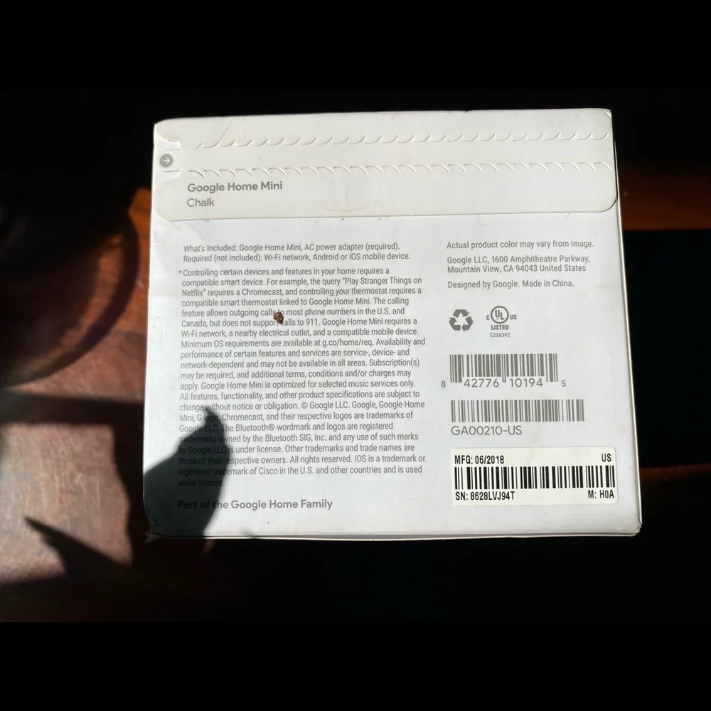 Brand New Google Home Mini